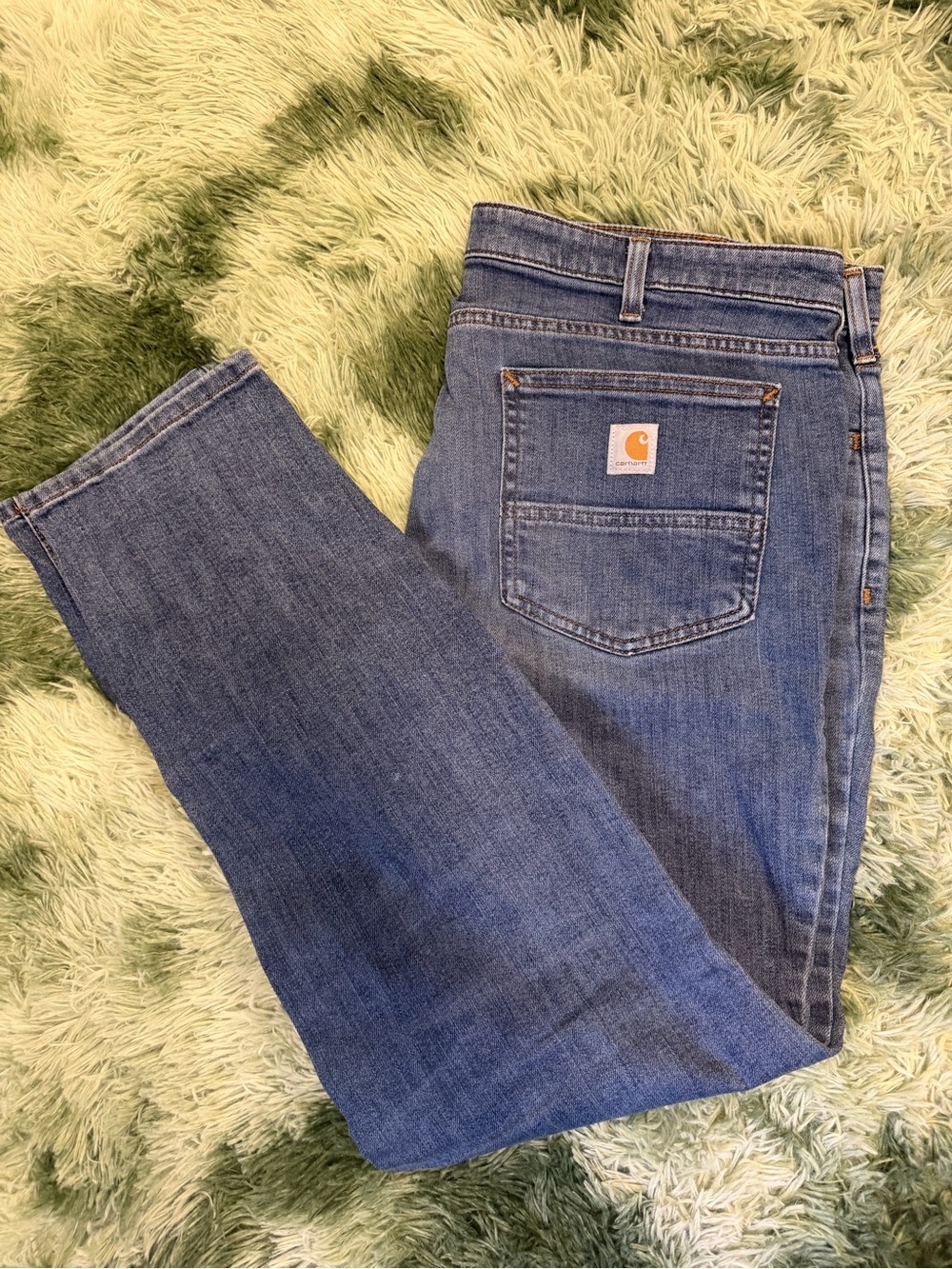 Carhartt Women’s Blue Straight-Leg Denim Jeans